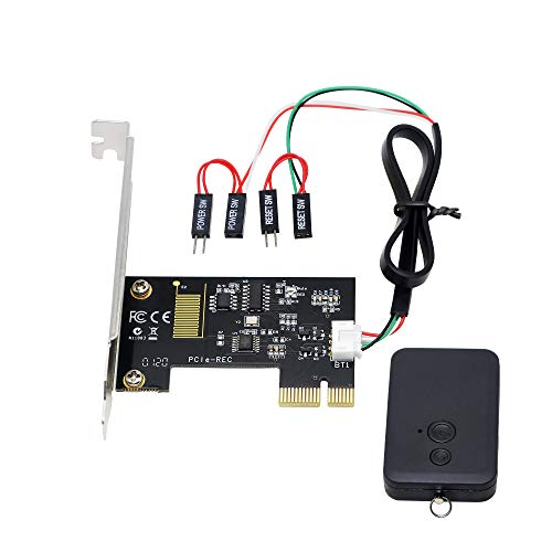 CERRXIAN PCIe Wireless Computer Remote Control Switch, 2.4G Wireless Remote Computer Power/Reset Switch Control von CERRXIAN