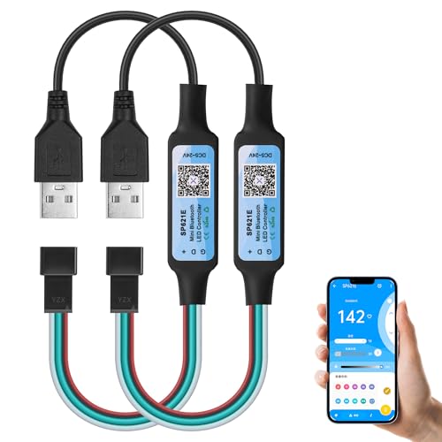 CERRXIAN USB 5–24 V Mini-RGB-Bluetooth-Controller, USB 5 V Bluetooth-LED-Licht-Controller, WS2811 WS2812B Pixels Dream Color LED-Streifen CERRXIAN USB 5–24 V Mini-RGB-Bluetooth-Controller, USB 5 V Bluetooth-LED-Licht-Controller, WS2811 WS2812B Pixels Dream Color LED-Streifen von CERRXIAN