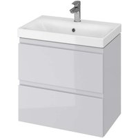 Moduo - Waschtisch mit Unterschrank, 57x60x38 cm, 2 Schubladen, grau S801-226-DSM - Cersanit Moduo - Waschtisch mit Unterschrank, 57x60x38 cm, 2 Schubladen, grau S801-226-DSM - Cersanit von CERSANIT