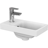 Cersanit - Moduo - Handwaschbecken 40x22 cm, mit Überlauf, Hahnloch, weiß K116-016 Cersanit - Moduo - Handwaschbecken 40x22 cm, mit Überlauf, Hahnloch, weiß K116-016 von CERSANIT