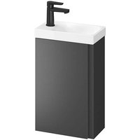 Moduo - Waschtisch mit Unterschrank, 59x39x22 cm, 1 Tür, Scharniere links/rechts, Anthrazit S801-467-DSM - Cersanit Moduo - Waschtisch mit Unterschrank, 59x39x22 cm, 1 Tür, Scharniere links/rechts, Anthrazit S801-467-DSM - Cersanit von CERSANIT