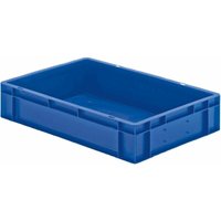 La-ka-pe - Transport-Stapelkasten B600xT400xH120 mm blau, geschlossen ohne Griffloch - blau von LA-KA-PE