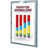 Certeo - Infodisplay 23,7 x 32,2 x 2,3 cm (b x h x t) din A4 inkl. doppelseitigem Klebeband 4 St./Pack. von CERTEO