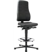Interstuhl Arbeitsdrehstuhl All-In-One Highline Bodengleiter + Fußring - 9641-2000 von CERTEO