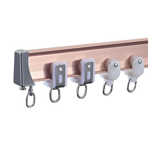 CERTNKI Gold,6m/19.6ft, Flexible Und Biegbare Decken-Vorhangschiene Flexible Gardinenschiene Deckenhalterung Wohnmobil-Schienensystem Für Raumteiler Duschfenster von CERTNKI