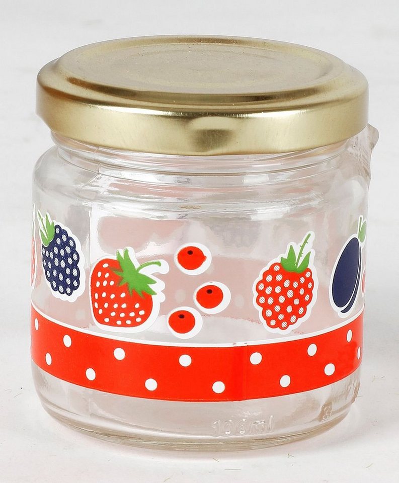 CERVE Einmachglas Einmachglas 100ml mit Schriftfeld Vorratsglas Marmeladenglas Schraubde, Glas CERVE Einmachglas Einmachglas 100ml mit Schriftfeld Vorratsglas Marmeladenglas Schraubde, Glas von CERVE