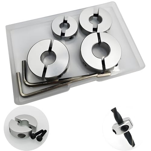 CESFONJER 4 tlg Aluminiumlegierung Tiefenanschlagringe Set Stellungsregler Ring Positionierer HSS-Locator Tiefenbegrenzer Tiefenstop Dübeln 6mm/8mm/10mm/12mm CESFONJER 4 tlg Aluminiumlegierung Tiefenanschlagringe Set Stellungsregler Ring Positionierer HSS-Locator Tiefenbegrenzer Tiefenstop Dübeln 6mm/8mm/10mm/12mm von CESFONJER