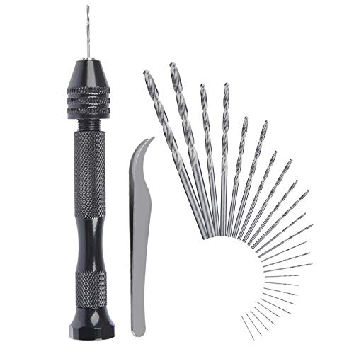 CESFONJER Mini Mikro Handbohr Bit | Handbohrmaschine Set | Mini Bohrmaschine und 25 Pcs Spiralbohrer Für Handwerksbohrungen und Holzbearbeitung. CESFONJER Mini Mikro Handbohr Bit | Handbohrmaschine Set | Mini Bohrmaschine und 25 Pcs Spiralbohrer Für Handwerksbohrungen und Holzbearbeitung. von CESFONJER