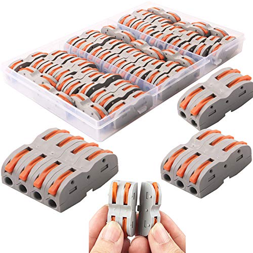 Verbindungsklemmen, CESFONJER 42 Pcs SPL-1 Schnellanschlussklemme mit Betätigungshebel Bilateral Leiter Klemme Aktualisierte Versionen können frei kombiniert Werden SPL 2-5 Verbindungsklemmen, CESFONJER 42 Pcs SPL-1 Schnellanschlussklemme mit Betätigungshebel Bilateral Leiter Klemme Aktualisierte Versionen können frei kombiniert Werden SPL 2-5 von CESFONJER