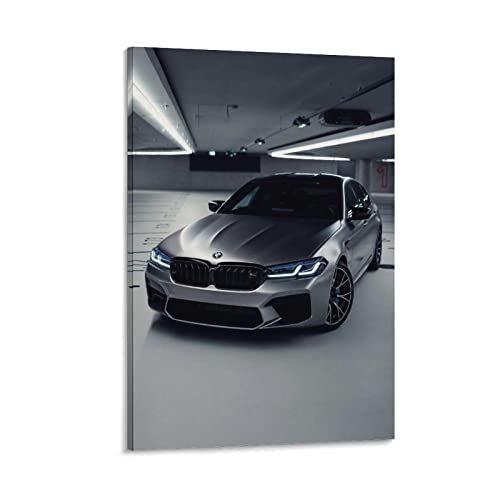 Auto-Poster BMW M5 F90, dekoratives Gemälde, Leinwand, Wandposter und Kunstbild, Druck, modernes Familien-Schlafzimmer, 30 x 45 cm von CETE