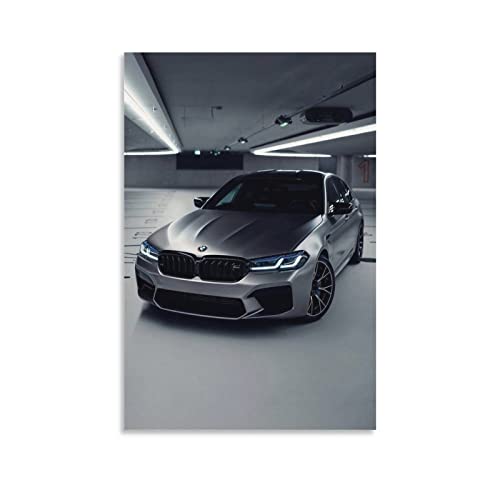 Auto-Poster BMW M5 F90 Poster Dekorative Malerei Leinwand Wandposter und Kunstbild Druck Moderne Familie Schlafzimmer Dekor Poster 40 x 60 cm von CETE