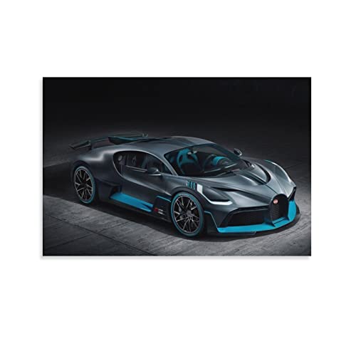 Bugatti Divo Supercar Poster, dekoratives Gemälde, Leinwand, Wandposter und Kunstbild, modernes Familienzimmer, 30 x 45 cm von CETE