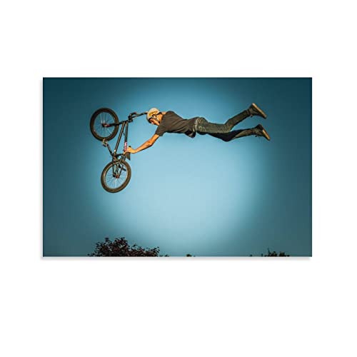 Extremsport-Poster, BMX-Poster, dekoratives Gemälde, Leinwand, Wandposter und Kunstbild, modernes Familien-Schlafzimmer, 50 x 75 cm von CETE