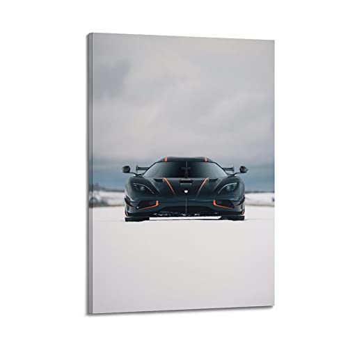Hyper Auto-Poster für Koenigsegg Agera RS Supercar Sportauto Dekorative Malerei Leinwand Wand und Kunst Bild Familie Schlafzimmer Dekor 40 x 60 cm von CETE