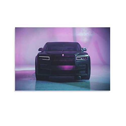 Luxus-Auto-Poster für Rolls Royce Wraith Sportauto-Poster, dekoratives Gemälde, Leinwand, Wandposter und Kunstbild, modernes Familien-Schlafzimmer, Dekoration, Poster, 30 x 45 cm von CETE