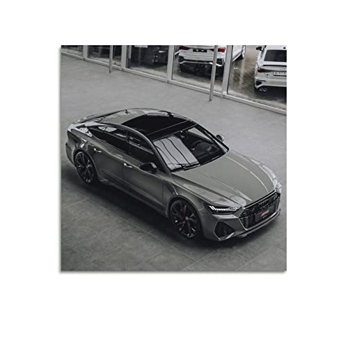 Luxus-Performance-Auto-Poster Audi RS7 Sportback Supercar Poster Dekorative Malerei Leinwand Wandposter und Kunstbild Druck Moderne Familie Schlafzimmer Dekor Poster 30 x 30 cm von CETE