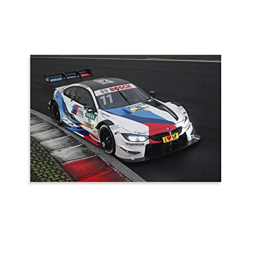 Rennauto-Poster für BMW M4 DTM Sportauto-Poster, dekoratives Gemälde, Leinwand, Wandposter und Kunstbild, modernes Familien-Schlafzimmer, Dekoration, Poster, 40 x 60 cm von CETE