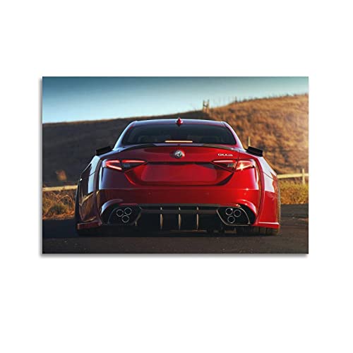 Sportauto-Poster für Alfa Romeo Guilia Rennauto Supercar dekorative Malerei Leinwand Wand und Kunst Bild Familie Schlafzimmer Dekor 60 x 90 cm von CETE