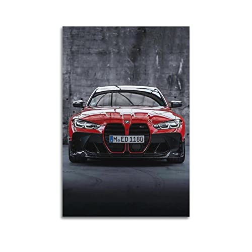 Sportauto-Poster für BMW G80 M3 Supercar Rennauto, dekoratives Gemälde, Leinwand, Wand- und Kunstbild, Familien-Schlafzimmer, Dekoration, 30 x 45 cm von CETE