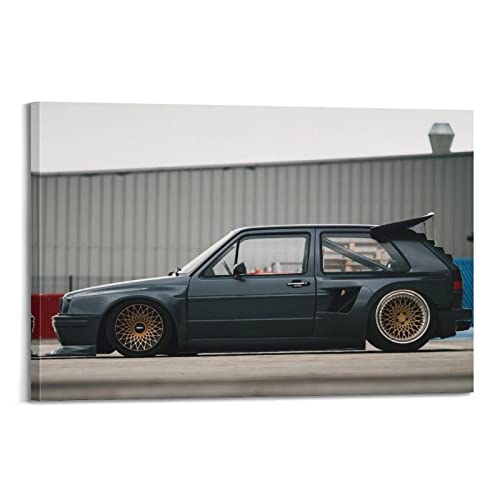 Sportauto-Poster für VW Golf GTi Mk2 JDM Auto Dekorative Malerei Leinwand Wand und Kunst Bild Familie Schlafzimmer Dekor 30 x 45 cm von CETE