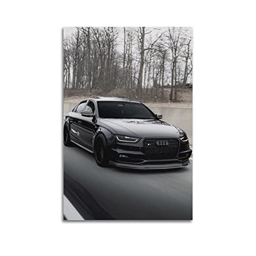 Sportwagen-Poster Audi S4 Hochleistungs-Poster, dekoratives Gemälde, Leinwand, Wandposter und Kunstbild, moderner Familien-Schlafzimmer, Dekoration, Poster, 30 x 45 cm von CETE