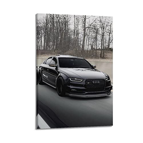 Sportwagen-Poster Audi S4 Hochleistungs-Poster, dekoratives Gemälde, Leinwand, Wandposter und Kunstbild, moderner Familien-Schlafzimmer, Dekoration, Poster, 30 x 45 cm von CETE