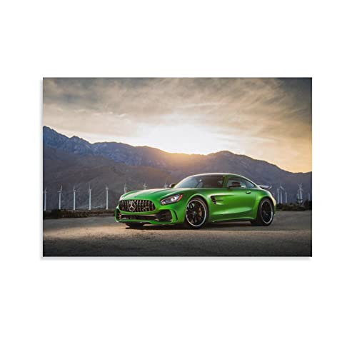 Sportwagen-Poster für AMG GT R Luxus-Auto-Poster, dekoratives Gemälde, Leinwand, Wandposter und Kunstbild, Druck, modernes Familien-Schlafzimmer, Dekoration, Poster, 30 x 45 cm von CETE