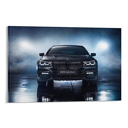 Sportwagen-Poster für BMW 7er-Serie, Luxus-Auto-Poster, dekoratives Gemälde, Leinwand, Wandposter und Kunstbild, modernes Familien-Schlafzimmer, Dekoration, Poster, 60 x 90 cm von CETE