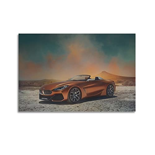 Sportwagen-Poster für BMW Z4 Concept Supercar Rennauto, dekoratives Gemälde, Leinwand, Wand- und Kunstbild, Familien-Schlafzimmer, 50 x 75 cm von CETE