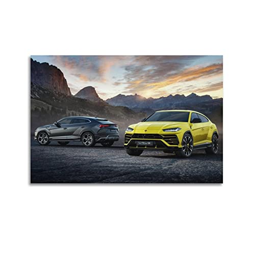 Supercar Poster für Lamborghini URUS SUV Sportwagen Dekorative Malerei Leinwand Wand und Kunst Bild Familie Schlafzimmer Dekor 60 x 90 cm von CETE