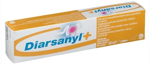 CEVA Diarsanyl Plus | 60 ml | Ergänzungsfuttermittel für Fohlen und Kälber | Paste zum Eingeben zur Unterstützung des Verdauungssystems | Mit Fructo-Oligosacchariden von Ceva