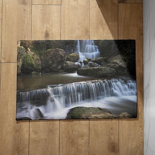 CEVAN Fußmatte Aussen Dünne Türmatte Wasserfall-Naturlandschaft Schmutzfangmatte Innen Groß Bunt Fussmatte Küche 50x80cm CEVAN Fußmatte Aussen Dünne Türmatte Wasserfall-Naturlandschaft Schmutzfangmatte Innen Groß Bunt Fussmatte Küche 50x80cm von CEVAN