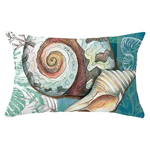CEVAN Leinen Kissenbezüge Outdoor Kissenbezug Camping Blau Kissenbezüge Orientalisch Kissenbezug Polyester Muschel Kissenbezüge Sofa Dekor 30x50 cm CEVAN Leinen Kissenbezüge Outdoor Kissenbezug Camping Blau Kissenbezüge Orientalisch Kissenbezug Polyester Muschel Kissenbezüge Sofa Dekor 30x50 cm von CEVAN