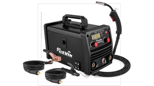 CEVIK PRO CE-MINIMIG120N – Inverter-Schweißgerät FLUX/MIG/TIG/MMA – 120 A 40% 230 V – Draht 0,9 mm – LED – Feste MIG-Taschenlampe, Massezange und Flux-Drahtspule im Lieferumfang enthalten CEVIK PRO CE-MINIMIG120N – Inverter-Schweißgerät FLUX/MIG/TIG/MMA – 120 A 40% 230 V – Draht 0,9 mm – LED – Feste MIG-Taschenlampe, Massezange und Flux-Drahtspule im Lieferumfang enthalten von CEVIK PRO