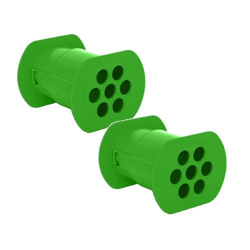 2er Set Cevapcici-Presse mit 7 Löchern – Hot Dog-Maker für schnelle & gleichmäßige Herstellung von hausgemachten Würsten (Green) von CEWIFO