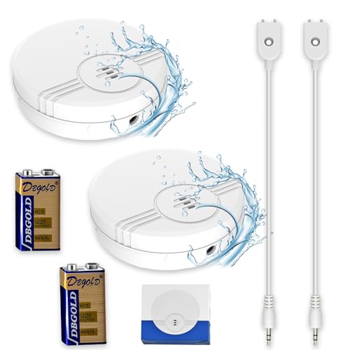 CEWROM 2 Stück Wassermelder, Wasseralarm, Wasserstandssensor mit Batterie, kompakter Überschwemmungssensor 135 dB Wasserstandsmelder für Wasserschäden in Fußböden,Kellern, Lagerhallen CEWROM 2 Stück Wassermelder, Wasseralarm, Wasserstandssensor mit Batterie, kompakter Überschwemmungssensor 135 dB Wasserstandsmelder für Wasserschäden in Fußböden,Kellern, Lagerhallen von CEWROM