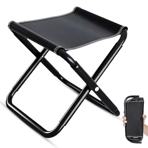 CEWROM Camping Hocker Tragbarer Klapphocker, Mini-Klappstuhl für den Außenbereich, Leicht Sitz Falthocker Klappbar für Angeln, Camping, Reisen, Wandern, Garten mit Aufbewahrungsbeutel CEWROM Camping Hocker Tragbarer Klapphocker, Mini-Klappstuhl für den Außenbereich, Leicht Sitz Falthocker Klappbar für Angeln, Camping, Reisen, Wandern, Garten mit Aufbewahrungsbeutel von CEWROM