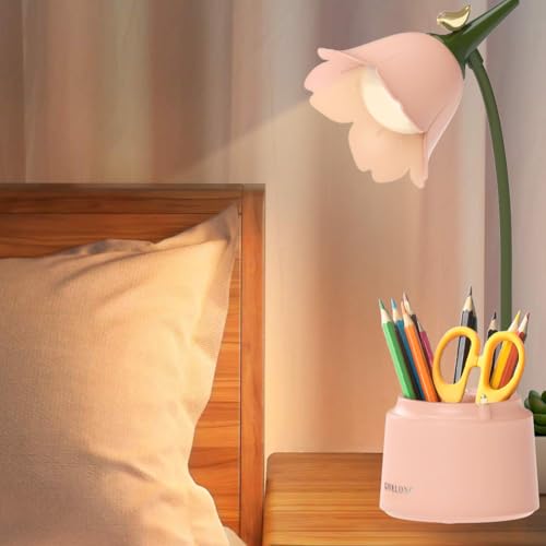CEWROM LED Schreibtischlampe Kinder – Dimmbare Tischlampe mit 3 Farbtemperaturen, Stifthalter & Handyhalterung – USB Wiederaufladbar – Perfekt zum Lesen & Lernen – Augenschonende Leselampe CEWROM LED Schreibtischlampe Kinder – Dimmbare Tischlampe mit 3 Farbtemperaturen, Stifthalter & Handyhalterung – USB Wiederaufladbar – Perfekt zum Lesen & Lernen – Augenschonende Leselampe von CEWROM