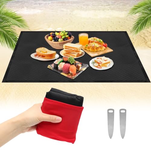 CEWROM Mini Picknickdecke, Ultraleicht Tragbare Stranddecke, Sandabweisende Camingmatte, Ultraleicht Kompakt Strandtuch, Outdoor Decke für Strand, Reisen, BBQ, Picknick, Camping und Wandern (150*180) von CEWROM