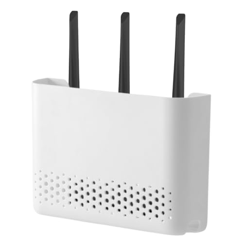 CEWROM Router Box, WiFi-Router-Aufbewahrungsbox, Wall-mounted WiFi Storage Box, WLAN Wandbehänge TV Kabel Verstecken Box Wanddekoration Dekorative, Weiß CEWROM Router Box, WiFi-Router-Aufbewahrungsbox, Wall-mounted WiFi Storage Box, WLAN Wandbehänge TV Kabel Verstecken Box Wanddekoration Dekorative, Weiß von CEWROM