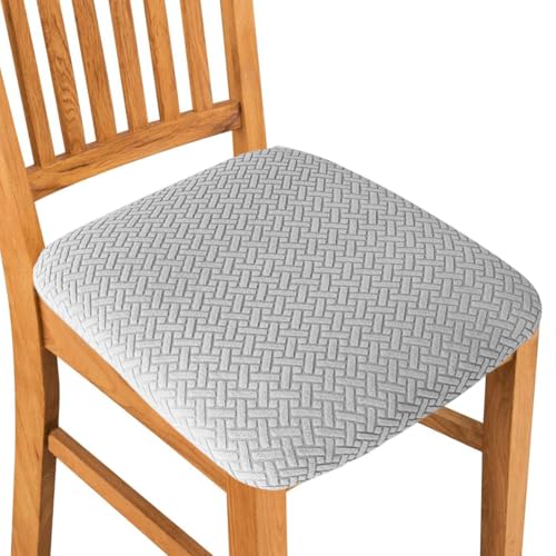 CEWROM Stuhlbezug Sitzfläche 4er Set, Diamantgitter Jacquard Stuhl Sitzbezüge, High Stretch Esszimmerstuhl Slipcovers Anti-Staub Sitzschutz für Esszimmer, Küche CEWROM Stuhlbezug Sitzfläche 4er Set, Diamantgitter Jacquard Stuhl Sitzbezüge, High Stretch Esszimmerstuhl Slipcovers Anti-Staub Sitzschutz für Esszimmer, Küche von CEWROM