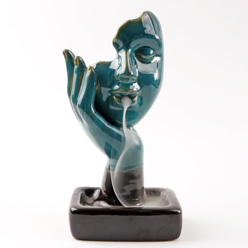 CEWROM Thinker Rückfluss Wasserfall Räuchergefäß, Räucherstäbchen Halter, Rückfluss Räuchergefäß Incense Holder Burner Räucherstäbchen Halterung Weihrauchhalter Brenner Aromatherapie Ornament von CEWROM
