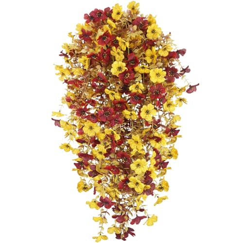 CEWUDA 4 Stück Kunstblumen Hängend Herbst Hängepflanze wie Echt Kunstpflanze Hängend Draußen Wetterfest 76CM Künstliche Hängend Herbstblumen für Garten Hochzeit blumenampel innen Herbst Deko CEWUDA 4 Stück Kunstblumen Hängend Herbst Hängepflanze wie Echt Kunstpflanze Hängend Draußen Wetterfest 76CM Künstliche Hängend Herbstblumen für Garten Hochzeit blumenampel innen Herbst Deko von CEWUDA