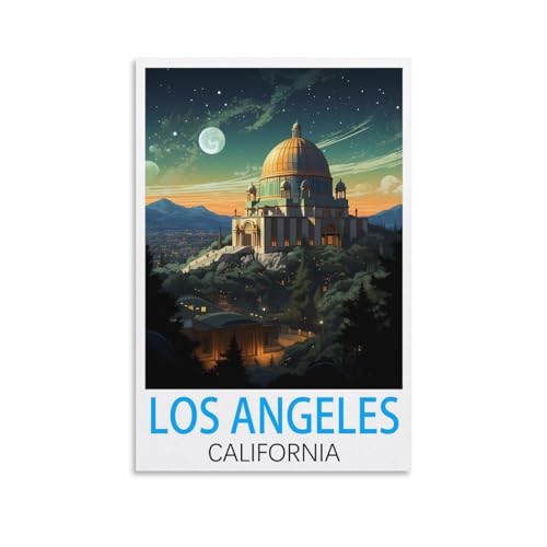 Los Angeles California Vintage-Reiseposter, 20 x 30 cm, Leinwandkunst, Poster und Wandkunst, Bilddruck, moderne Familienschlafzimmer-Dekoration von CEYHNO