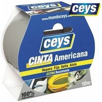 Amerikanisches Klebeband tack Ceys 50mm silber 10m 507602 von CEYS