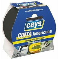 Ceys - Klebeband schwarz Rolle 10m x 50mm. 507605 von CEYS