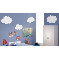 6 Flauschige Wolken Vinyl Wandsticker Kinderzimmer | 60 X 30 cm/23 X 11 Inches von CEgraphicstore