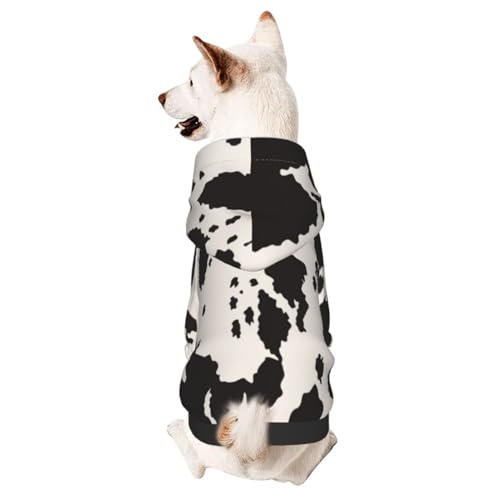 Hunde-Kapuzenpullover mit Tierfell-Aufdruck, warmer Kapuzenpullover für kleine und mittelgroße Hunde von CFAN