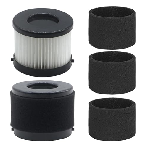 CFBKPUGN Kompatibel Mit Milwaukee, Compact Vacuum 0882-20 M18, 2er-Pack HEPA-Filter Und 4er-Pack Schaumstofffilter von CFBKPUGN