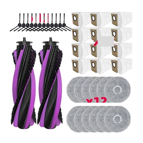 Hauptseitenbürste, Wischtuch, Staubbeutel, Kompatibel Mit JONR, P20 Pro/T5 Pro Roboter-Staubsauger, Teile-Zubehör-Kits(38pcs) von CFBKPUGN